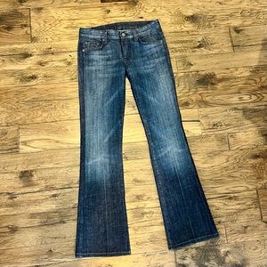 7 For All Mankind flared “A” pocket jeans